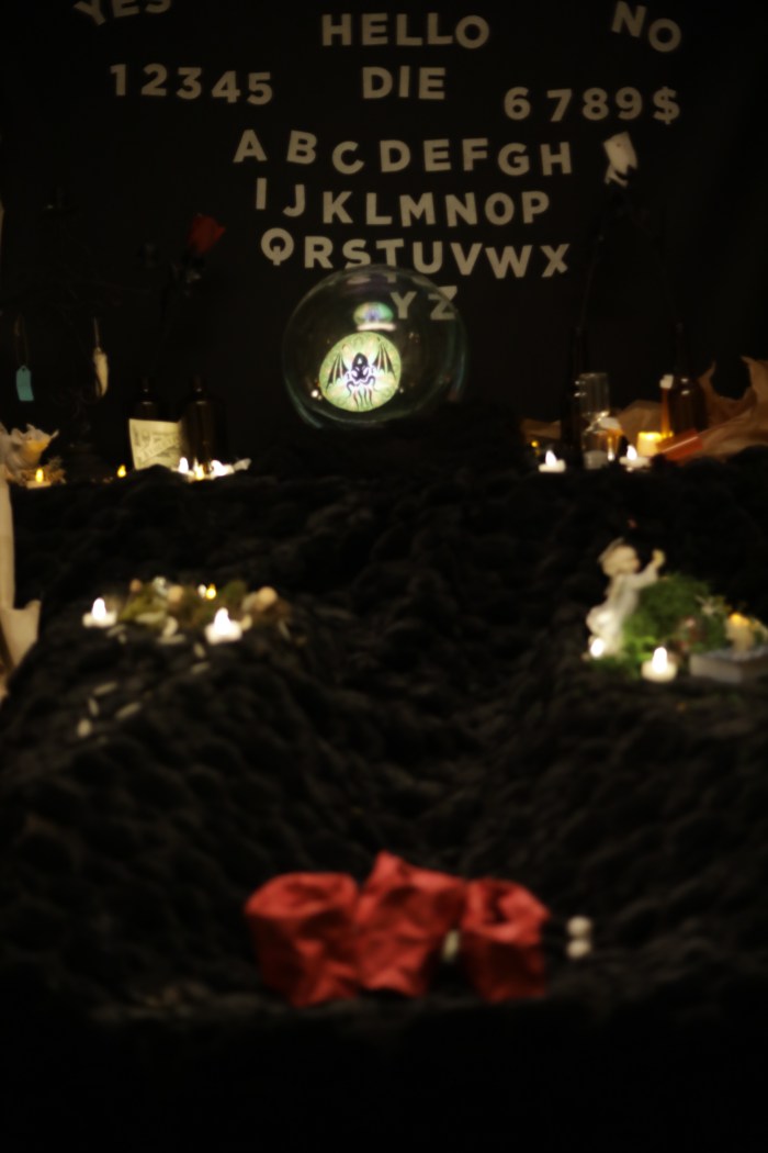 crystal ball in fortune teller room of GWMT department